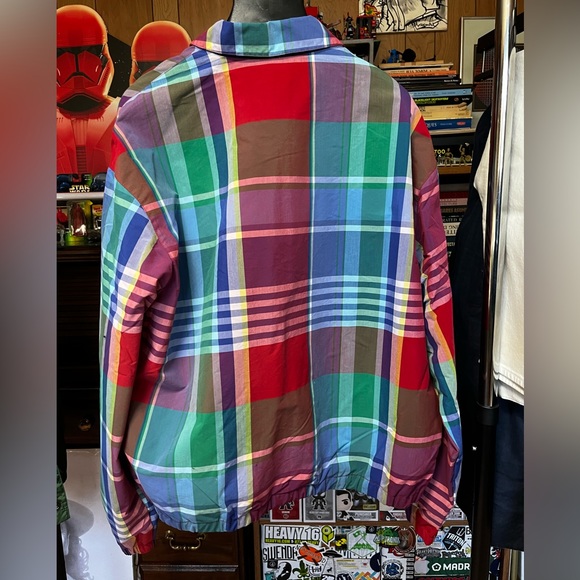 Polo Ralph Lauren Men Multi Polo Sport Madras Jacket Size Medium - Picture 2 of 4